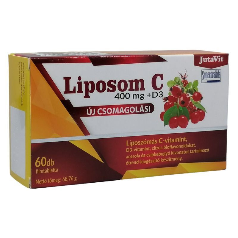 JutaVit Liposom C Vitamin 400mg D3 Filmtabletta 60db Herbaposta Webshop