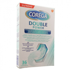 Corega Double Power műfogsortisztító tabletta 36db