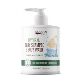 Wooden Spoon Natural baba sampon és tusfürdő - illatmentes 300ml