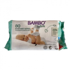 Bambo nature vegan nedves törlőkendő 80db