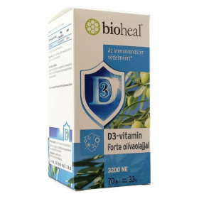 Bioheal D3-vitamin Forte lágykapszula olívaolajjal 70db