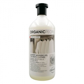 Organic People öko mosógél (fehér ruhákhoz, bio vízililiommal és japán rizzsel) 1000ml