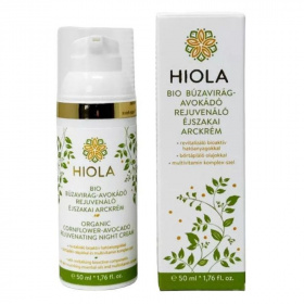 Hiola bio búzavirág-avokádó rejuvenáló éjszakai arckrém 50ml