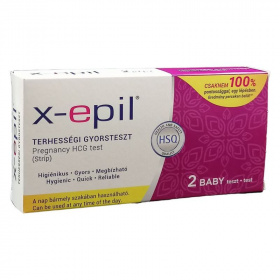 X-Epil terhességi gyorsteszt csíkok 2db