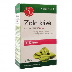 Interherb Napi 1 Zöld kávé Extraktum 300mg + Króm kapszula 30db