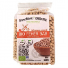 Greenmark bio fehér bab közepes szemű 500g 