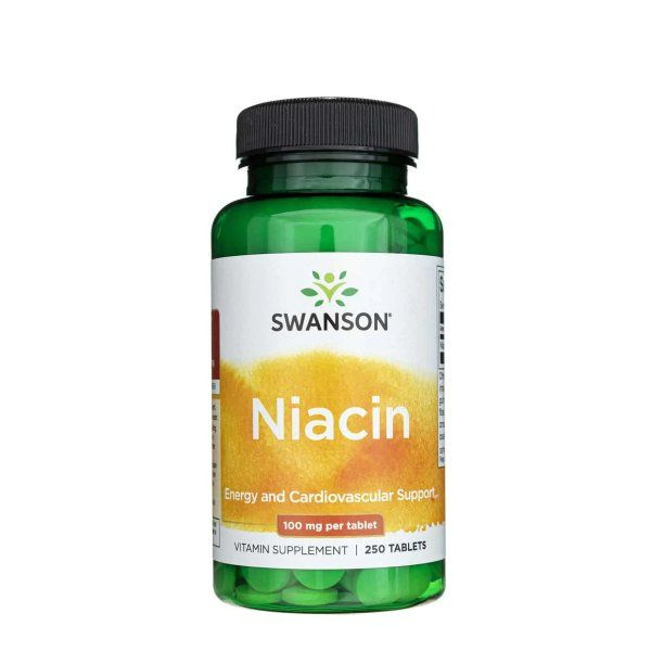 Swanson Niacin 100mg (B3-Vitamin) Tabletta 250db - Herbaposta Webshop