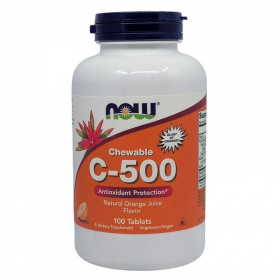 Now C-500 Vitamin narancs ízű rágótabletta 100db