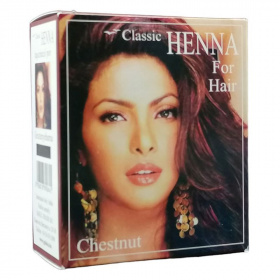 Classic Henna gesztenyebarna hajszínező por 100g