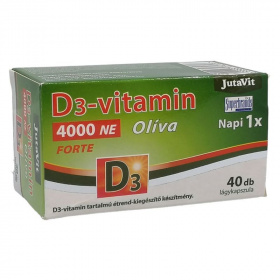 Jutavit D3-vitamin 4000NE (100mcg) Olíva Forte lágykapszula 40db