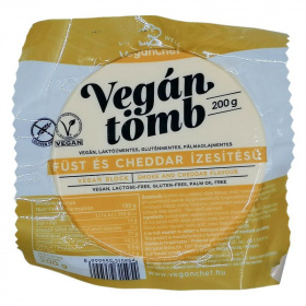 Veganchef vegán tömb (füst és cheddar ízű) 200g