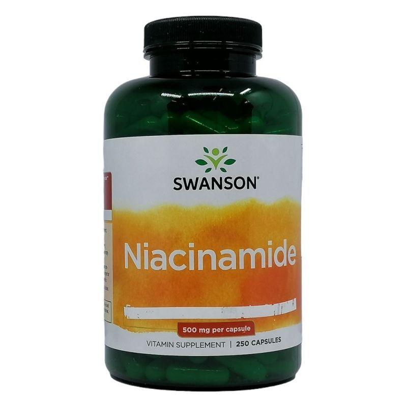 Swanson Niacinamide 500mg Vitamin B3 Kapszula 250db - Herbaposta Webshop