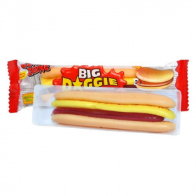 Gummi Zone big doggie hot dog gumicukor gluténmentes 28g