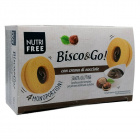 Nutri Free bisco&go mogyorókrémmel töltött linzer (4 x 40g) 160g 