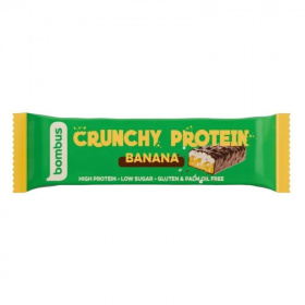 Bombus crunchy proteinszelet tejcsokoládéval banán ízzel és édesítőszerrel 50g