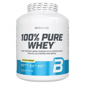 BioTechUSA 100% Pure Whey (banán) tejsavó fehérjepor 2270g