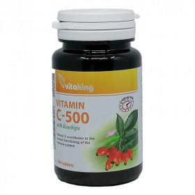 Vitaking Vitamin C-500 csipkebogyó TR tabletta 100db