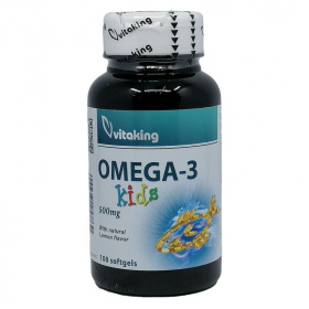 Vitaking Omega-3 Kids (Halolaj) gélkapszula 100db