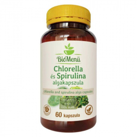 Biomenü Bio Chlorella és spirulina alga kapszula 60db