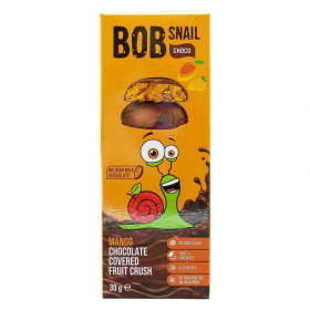 Bob Snail gyümölcs snack étcsokoládéban (mangó) 30g