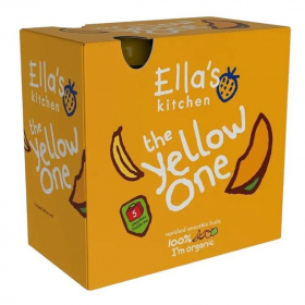 Ella’s Kitchen bio sárga gyümölcsös püré bébiétel multipack 450g