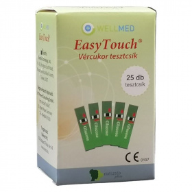 Easy Touch vércukorszint mérő tesztcsík 25db