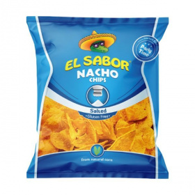 El Sabor big nacho chips gluténmentes sós 225g