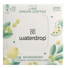 Waterdrop microdrink focus (lime, zöld kávé, citromlevél ízesítéssel) 12db