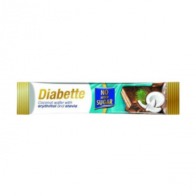 Diabette No Added Sugar szelet kókuszos krémmel töltött csokibev ostya 26g