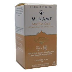 Minami MorEPA Gold + Vitamin C + Zinc Omega-3 halolaj kapszula 30db