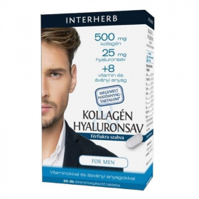 Interherb kollagén&hyaluronsav men tabletta 30db