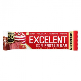 Nutrend excelent protein bar strawberry cake 85g