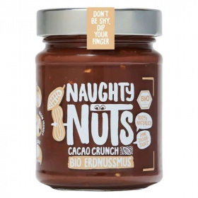 Naughty Nuts Bio Kakaós Crunchy Mogyoróvaj 250g