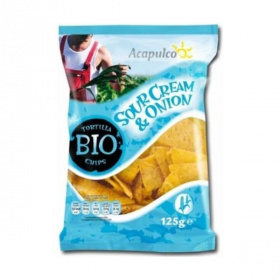 Acapulco bio tortilla chips - hagymás-tejfölös 125g