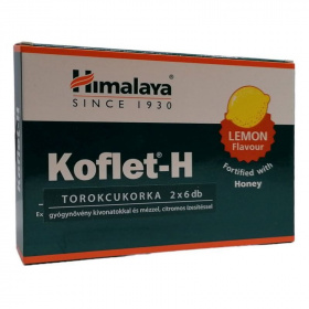 Himalaya Herbals Koflet-H torokcukorka citrom ízesítéssel 12db