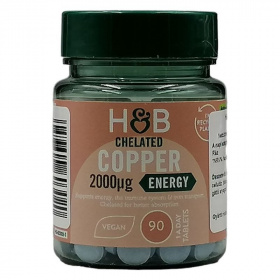 H&B Réz-biszglicinát tabletta 2000 mcg 90 db