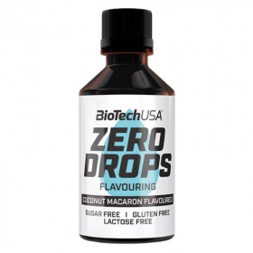 BioTechUSA Zero Drops (kókusz macaron) ízesítőcsepp 50ml