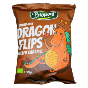 Biopont bio dragon flips kukorica snack (sós karamellás) 25g