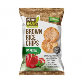 RiceUp! barna rizs chips - paprikás 60g