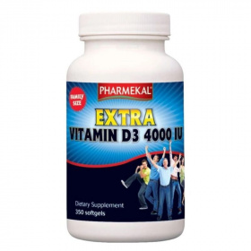 Pharmekal Vitamin D3 etxra 4000IU lágykapszula 350db