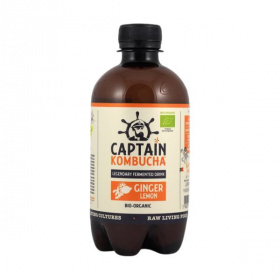 Captain Kombucha fermentált zöld tea (gyömbér-citrom) ital 400ml