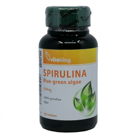 Vitaking Spirulina alga 500mg tabletta 200db