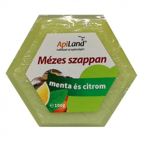 ApiLand természetes mézes szappan - menta és citrom 100g