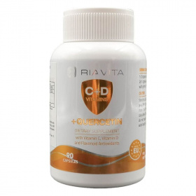 Riavita C+D vitamin + Quercetin kapszula 90db