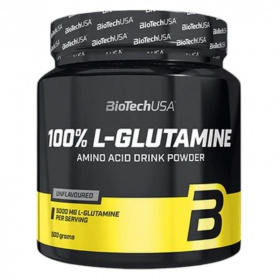 BioTechUSA L-Glutamine (ízesítetlen) aminósav italpor 500g