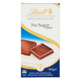 Lindt milk tejcsokoládé hozzáadott cukor nélkül 100g