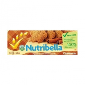 Nutribella keksz fruktózzal - fahéj 105g