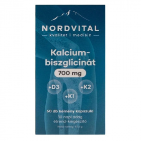 Nordvital Kalcium-Biszglicinát 700mg kapszula 60db