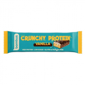 Bombus crunchy proteinszelet tejcsokoládéval vanília ízzel és édesítőszerrel 50g