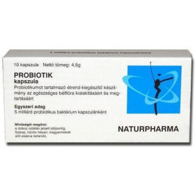 Naturpharma Probiotik kapszula 10db - kifutó